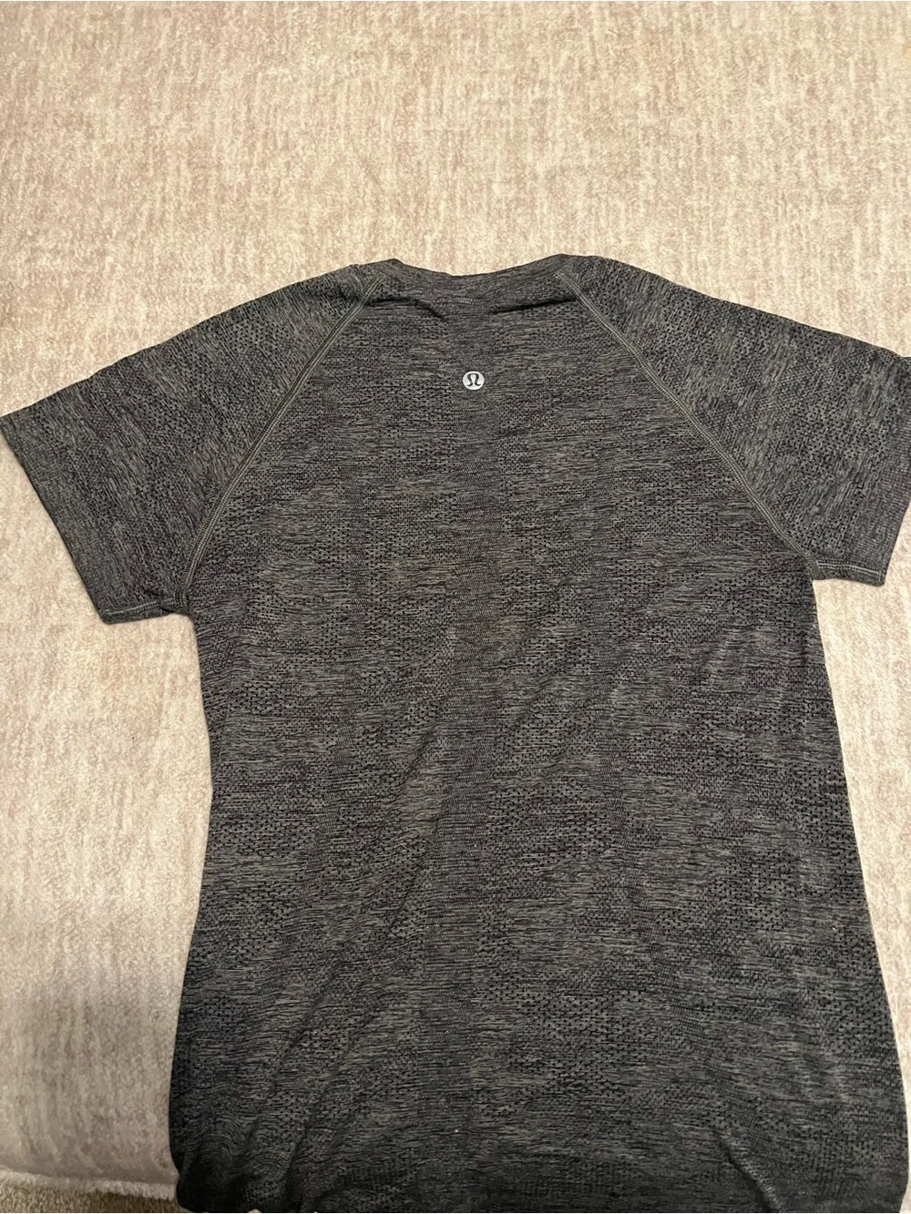 Lululemon Short-Sleeve Heather Gray Top